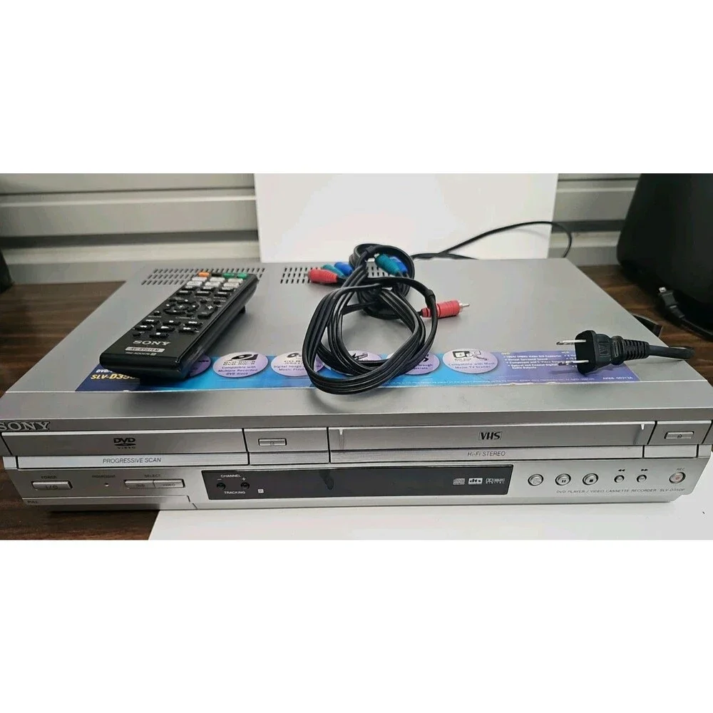 Sony SLV-D350P DVD Player VCR Video Cassette Recorder VHS 4 Head HI-Fi